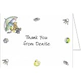 Bear Umbrella Baby Thank You Cards - Set of 20 by Storkie Express
