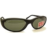 Ray Ban Daddy O Oval Wrap Model no. 2015 W2688 Sunglasses Matt Black frame with Safety Toughened GLASS POLARIZED lenses ~ Rear Surface Anti-Reflection coated