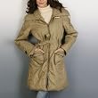 K.K. Women's Metallic Crinkle Walking Coat