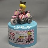Super Mario Kart Figure BABY PRINCESS PEACH Bike 1.5" X 1.75" (Japanese Promo Pull Back Bike)IMAGE