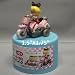 Super Mario Kart Figure BABY PRINCESS PEACH Bike 1.5" X 1.75" (Japanese Promo Pull Back Bike)_s-1