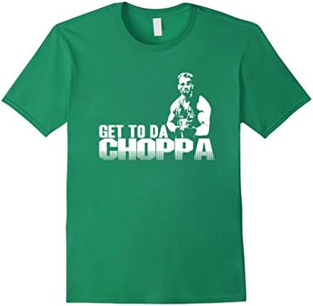 Men's Get to the Choppa Funny Arnold Predator VINTAGE 80S MENS T-S XL Kelly Green