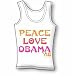 Peace, Love, Obama Women's Tank Top
