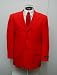 New Mens Red Three Button Single Breasted Dinner Blazer Suit Jacket Sizes 38-52