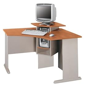 Digital Dock Corner Worktable in Metropolitan Cherry Putty - ProFlex - O'Sullivan Office... by Creative Marketing Group