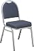STC25562 Office Star - Armless Stacking Chair (grey Finish)- Pack Of 2