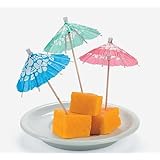 Box of 144 Cocktail Drink Hawaiian Paper Parasol Umbrella Picks