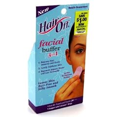 Hair Off Facial Buffer 3-In-1 (Pack of 6) Clipstrip $1.00 Irc (Haarclips)