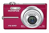 Olympus FE-370 - Digital camera - compact - 8.0 Mpix - optical zoom: 5 x - supported memory: xD - red