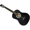 Beginner's Black 38 Inch Acoustic Guitar W/ Accessories (Guitar, Gig Bag, Strap, Pick, eBook, Harmonica)