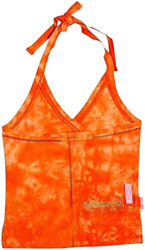 Wild Mango - Little Girls Halter Top, Orange 7660-2T