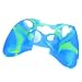 Camouflage Pattern Silicone Protective Case for Xbox 360 Controller - Blue + Green
