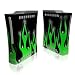 Acid Flames Design Xbox 360 Front Panel Protector Skin Decal Sticker