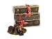 Amarena Mon Amour Chocolate Covered Cherries 4-piece gold-trimmed box ~ 56 g / 2 oz