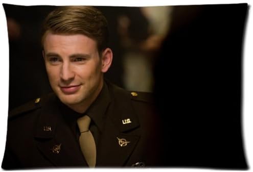 Wholesale Chris Evans Custom Zippered Pillow Cases 20 x 30 Inch(Twin sides) Trendy