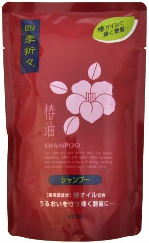 KUMANO YUSHI Shikioriori | Shampoo | TSUBAKI OIL Shampoo Refill 450ml (Japan Import)