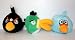 Angry Birds 6"-8" Plush Set of 3