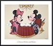 Art Poster Metal Framed Print - A Toast To Mickey And Minnie - Artist: Walt Disney- Poster Size: 26 X 30