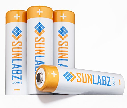 SunLabz 2800mAh NiMH AA Rechargeable Batteries - 4 pack