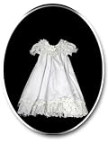 Honey Bee - Newborn/Infant Baby Girls Long Christening Gowns, White (Size 24Months)