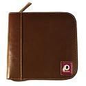 Washington Redskins Brown Square Leather CD Case