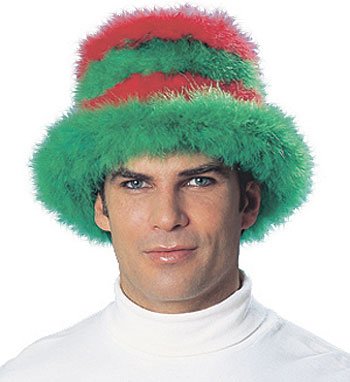 Feather Christmas Top Hat