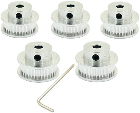 5 PCS GT2 Pulleys 36 Teeth Bore 5mm for 3D Printer