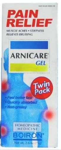 Boiron Arnicare Gel for Muscle Aches, 2.6-Ounce Tubes in 2-Count Packages (Pack of 2)