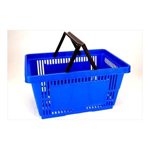 Plastic Shopping Baskets w/ Handles Quantity 1 Color