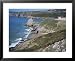 Pobbles Beach from the Pennard Cliffs, Gower, Wales, United Kingdom Framed Art Poster Print by David Hunter, 31x25