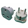 UNITED KINGDOM 3-Pin an die europ�ischen (Schuko) 2-Pin Earthered Reise-Adapter