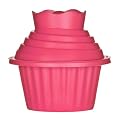 Premier Housewares Cupcake-Form, 3-teilig, Silikon, riesig, 18 x 19 x 19 cm, Hot Pink