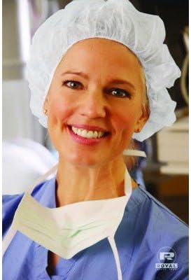 RPPRP110NW Latex-Free O.R. Cap, Polypropylene, White, Large