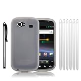 SAMSUNG GOOGLE NEXUS S SOFT SILICON SKIN CASE - CLEAR, WITH 6 SCREEN PROTEC ....