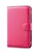Acase Classic Kindle 3 Leather Case (Hot Pink) with Screen Protector Film Clear (Invisible)