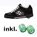 Sports : Heelys Trick 7333 schwarz + 2 ERSATZROLLEN GRATIS!!!