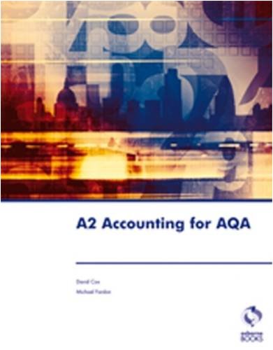 A2 Accounting for AQA (Accounting & Finance) by David CoxMichael Fardon