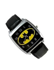 New Fashion Design GBB08 DC SUPER HEROES Black BATMAN WRIST STEEL WATCH Fashion Man Woman Boy