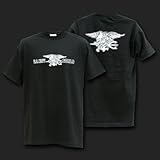 United States US Navy Seals Black T-shirt Size XL