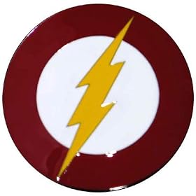 Flash Logo Pewter Belt Buckle
