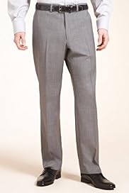 Supercrease® Wool Blend Flat Front Trousers