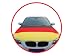 Auto Autohauben Abdeckung in Deutschlandsfarben Fahne Flagge Deutschland Fußball EM 2012