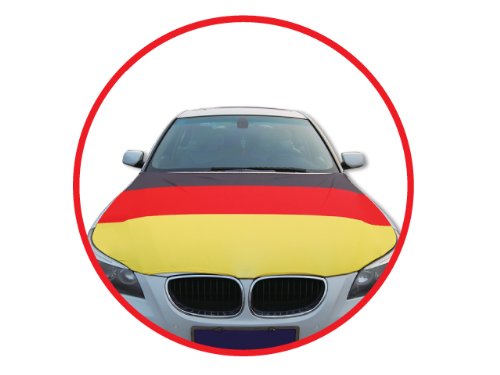 Produkt-Bild: Auto Autohauben Abdeckung in Deutschlandsfarben Fahne Flagge Deutschland Fu&szlig;ball EM 2012