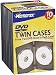 Memorex DVD Twin Storage Cases, Stores Two DVD's in each Case, 10 pack