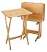 Kitchen & Housewares : TV Tray Set - Natural
