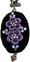 Tarina Tarantino Crochet Crystal Flower Pendant Necklace