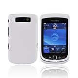 For BLACKberry Torch 9800 Rubberized Plastic Case WHITE