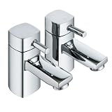 THOMAS CHROME BATHROOM BASIN SINK HOT & COLD TAPS