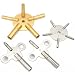 12 Clock Keys Two 5 Pronged Winding Tools Sz 2,4,6,8,10