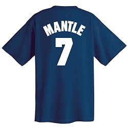 Mickey Mantle New York Yankees Cooperstown Name and Number T-Shirt